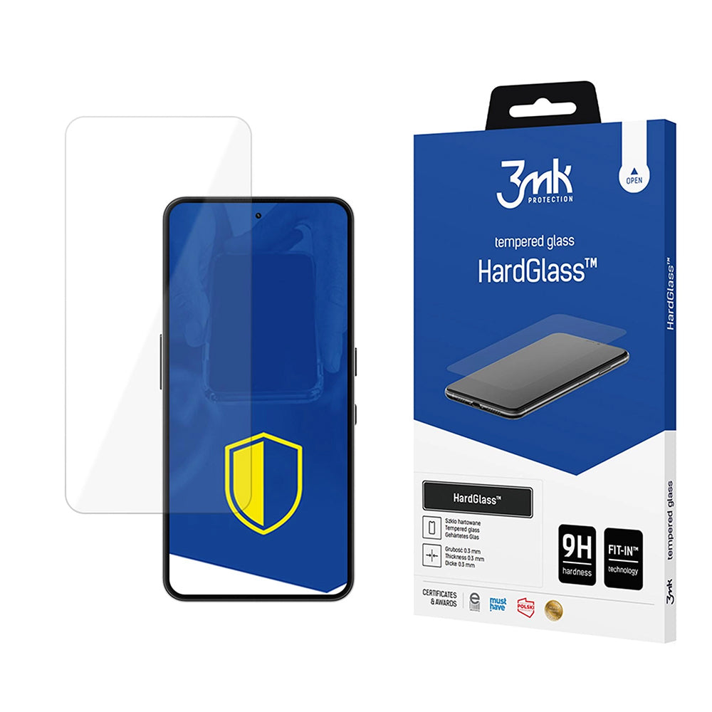Skärmskydd 3MK HardGlass för Nothing Phone (3a) Lite, Härdat Glas, Full Lim