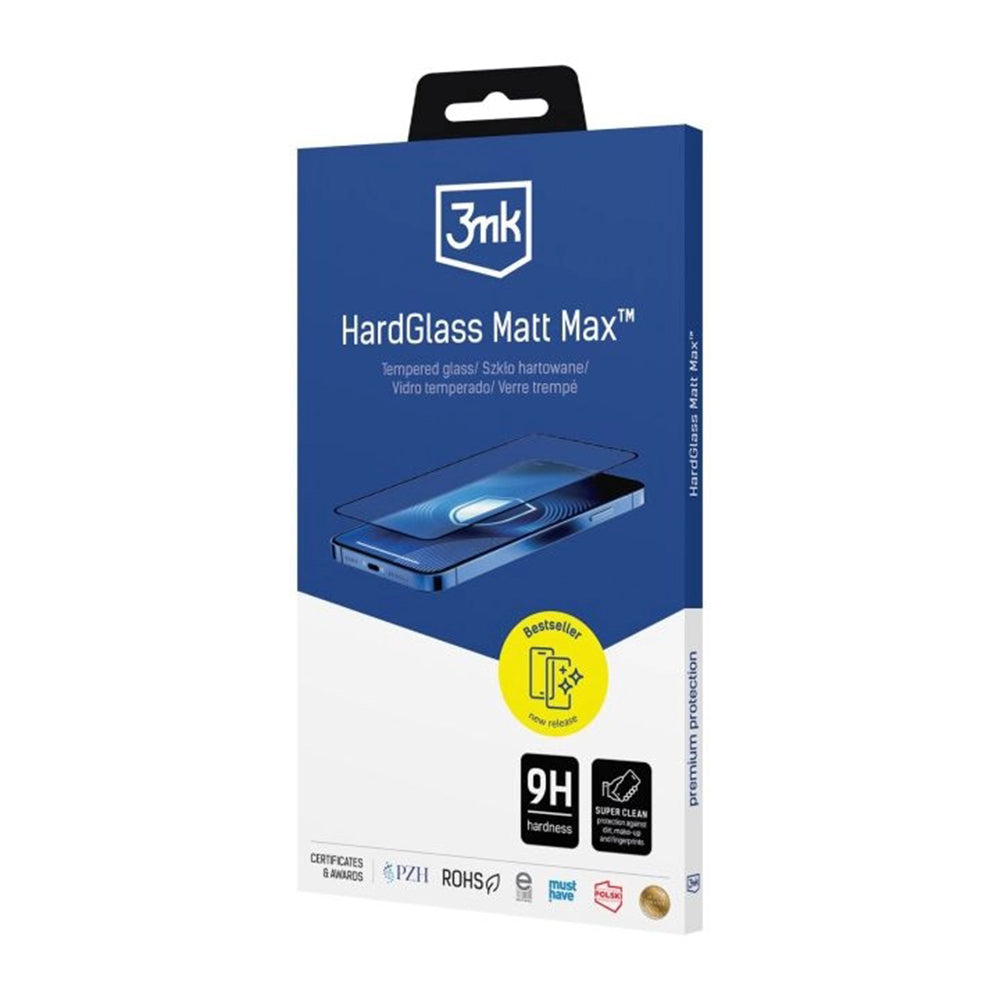 Skärmskydd 3MK HardGlass för Samsung Galaxy S26 Ultra S948, Härdat Glas, Full Lim, Svart