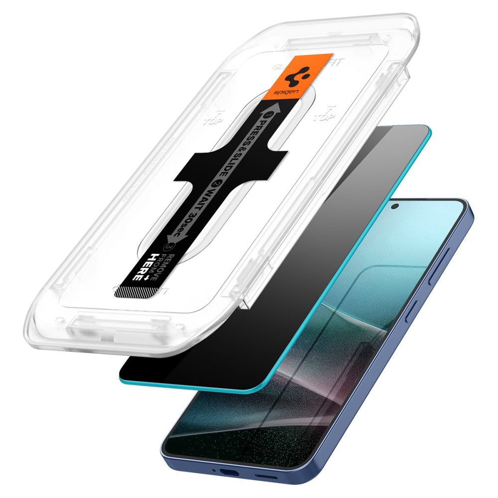 Spigen GlastR EZ FIT HD Privacy Screen Protector for Samsung Galaxy S25+ S936 / S24+ S926, Tempered Glass, Full Glue, Set of 2 Pieces