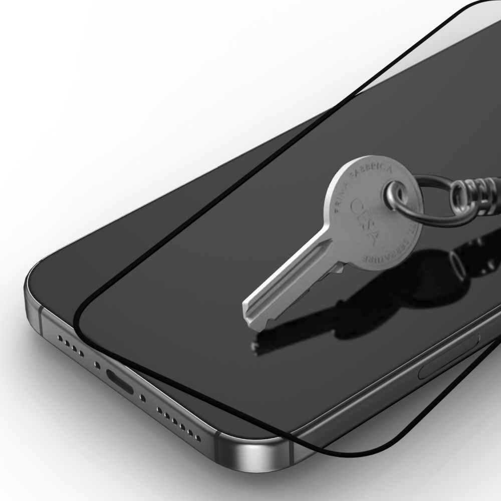 Tech-Protect FIT+ skärmskydd för Motorola Moto G77 / G67, härdat glas, full limning, set om 2 stycken, 2.5D, svart