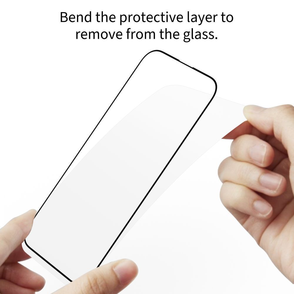 Tech-Protect FIT+ skärmskydd för Motorola Moto G77 / G67, härdat glas, full limning, set om 2 stycken, 2.5D, svart
