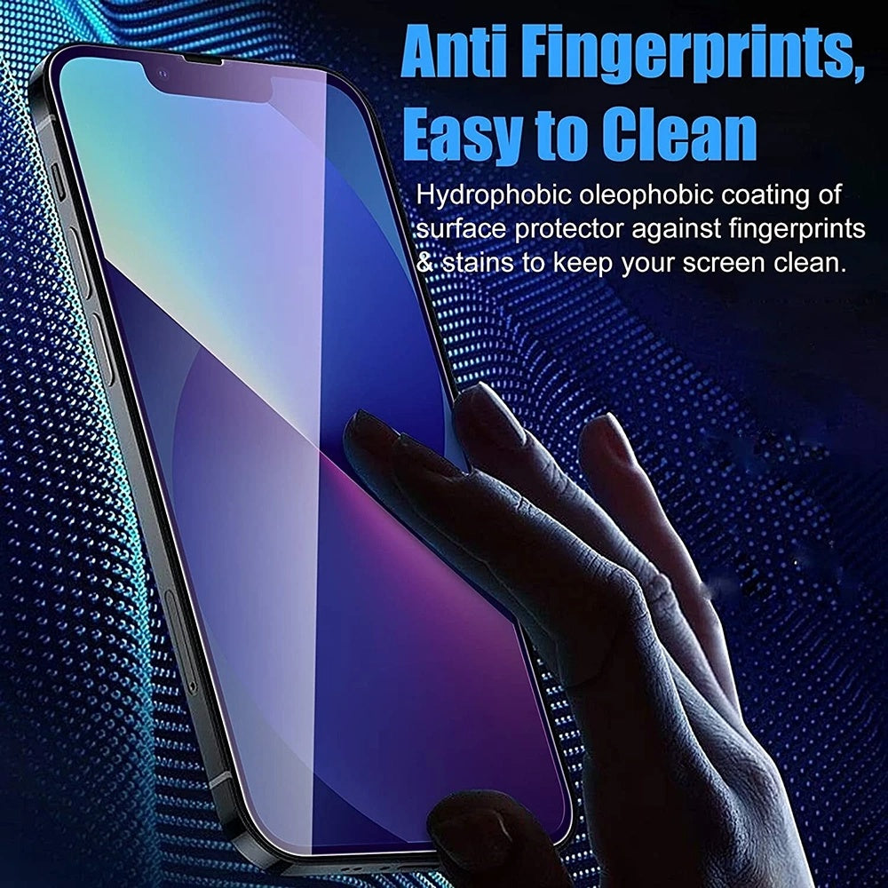 Anti Blue Light Anank 5X Reinforced Screen Protector for Apple iPhone 17 Air, Tempered Glass, Full Glue, 2.5D, Black