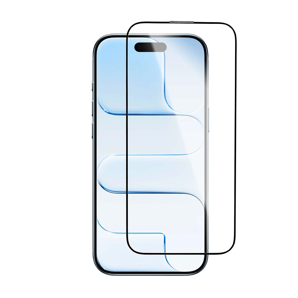 Skärmskydd Blueo Crystal Anti-Scratch Applicator för Apple iPhone 17 Air, Härdat Glas, Full Glue, Svart