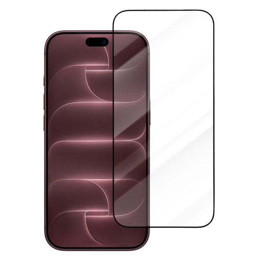 Blueo Drop Resistant skärmskydd för Apple iPhone 18 Pro Max / 17 Pro Max / 16 Pro Max, härdat glas, heltäckande lim, svart
