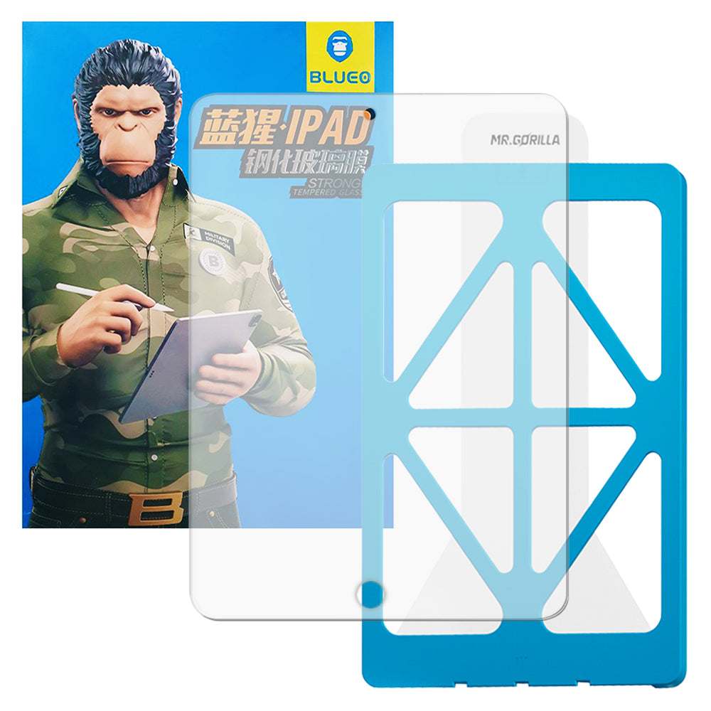 Blueo HD Applicator Pro skärmskydd för Apple iPad 10.2 (2021) / 10.2 (2020) / 10.2 (2019), härdat glas, full limning