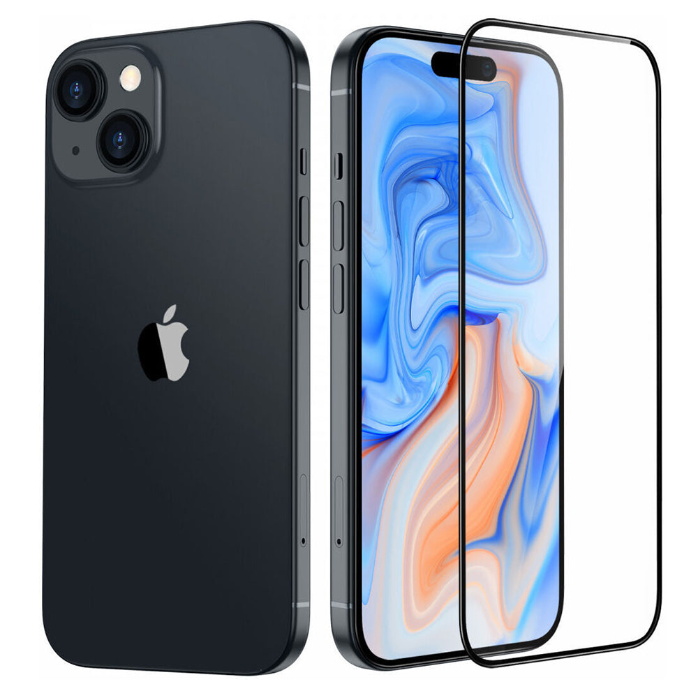 Skärmskydd ESR Armorite för Apple iPhone 15 Plus, Härdat Glas, Full Lim, Svart