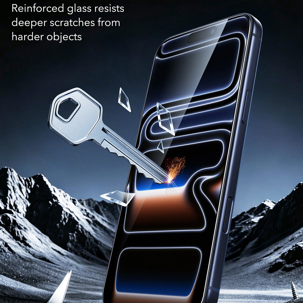 ESR Armorite UltraFit skärmskydd för Apple iPhone 18 Pro / 17 Pro, härdat glas, full lim, set med 2 stycken, svart