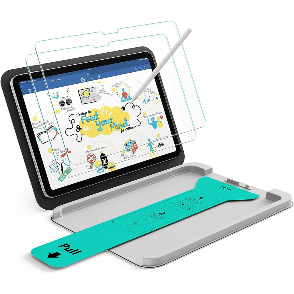 Skyddsfilm ESR Paper Feel UltraFit för Apple iPad Air 13 (2026) / Air 13 (2025), Plast, Set med 2 stycken