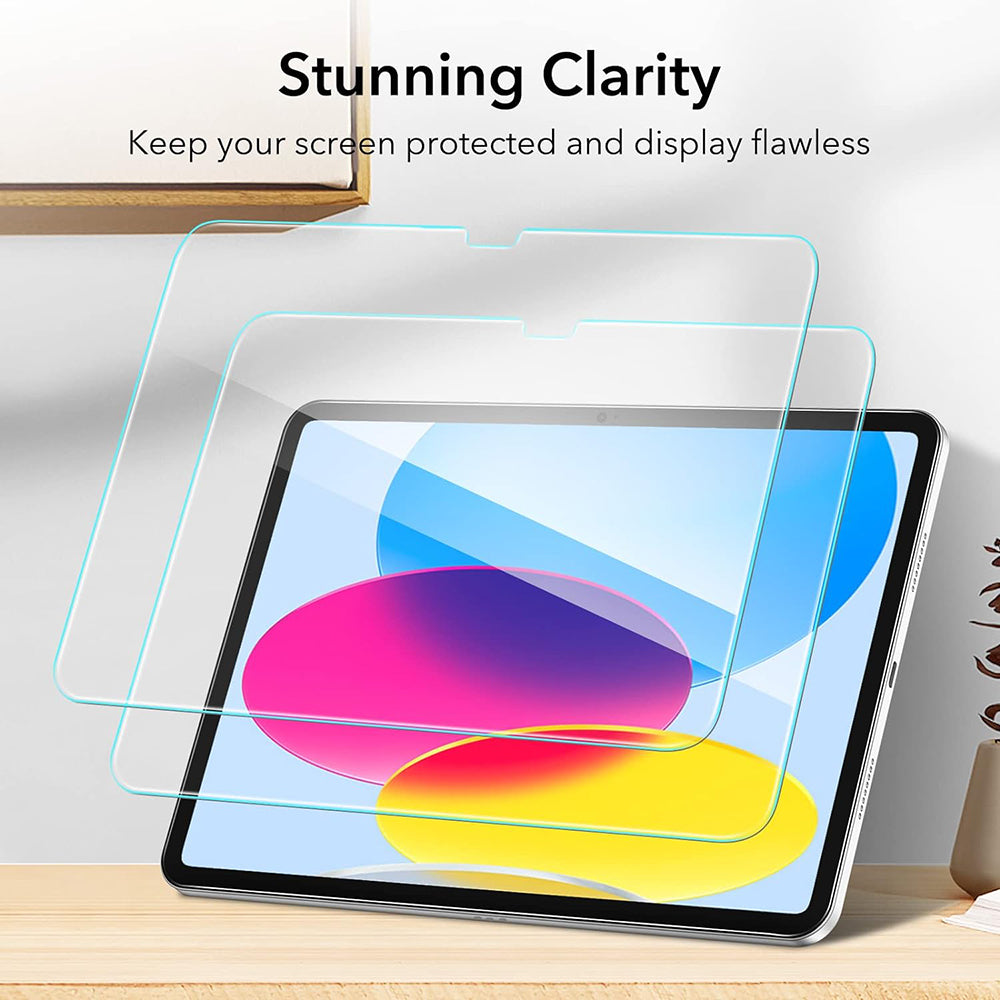 Skärmskydd ESR för Apple iPad (2025) / (2022), Härdat Glas, Full Lim, Set med 2 stycken