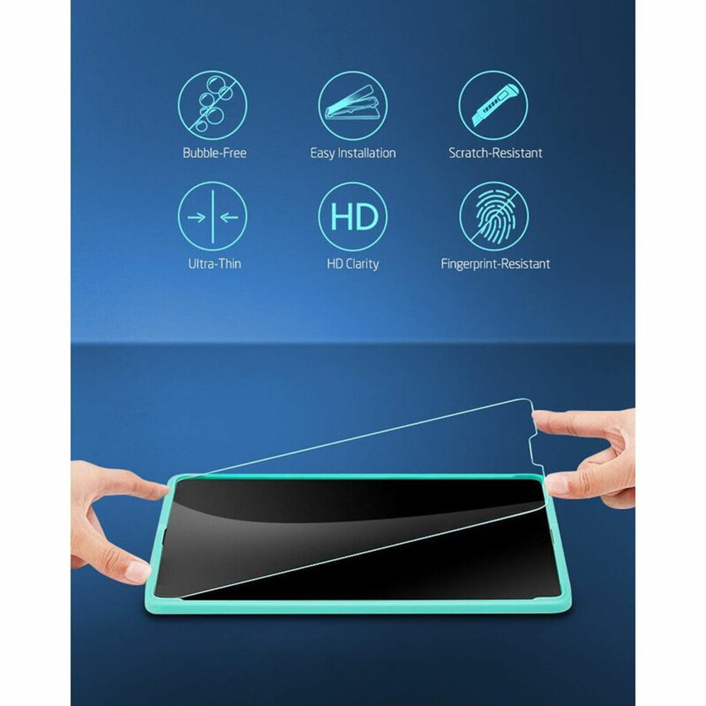 Skärmskydd ESR för Apple iPad Pro 12.9 (2022) / Pro 12.9 (2021) / Pro 12.9 (2020), Härdat Glas, Full Lim, Set med 2 stycken