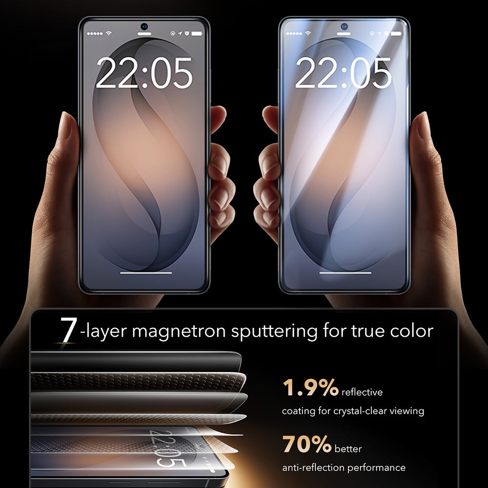Skärmskydd ESR UltraFit Armorite Pro för Samsung Galaxy S26 Ultra S948, Härdat Glas, Full Lim