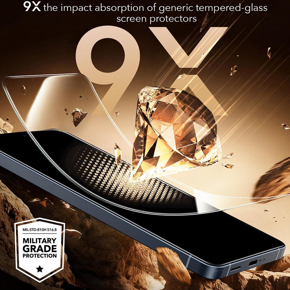 Skärmskydd ESR UltraFit Armorite Pro för Samsung Galaxy S26 Ultra S948, Härdat Glas, Full Lim