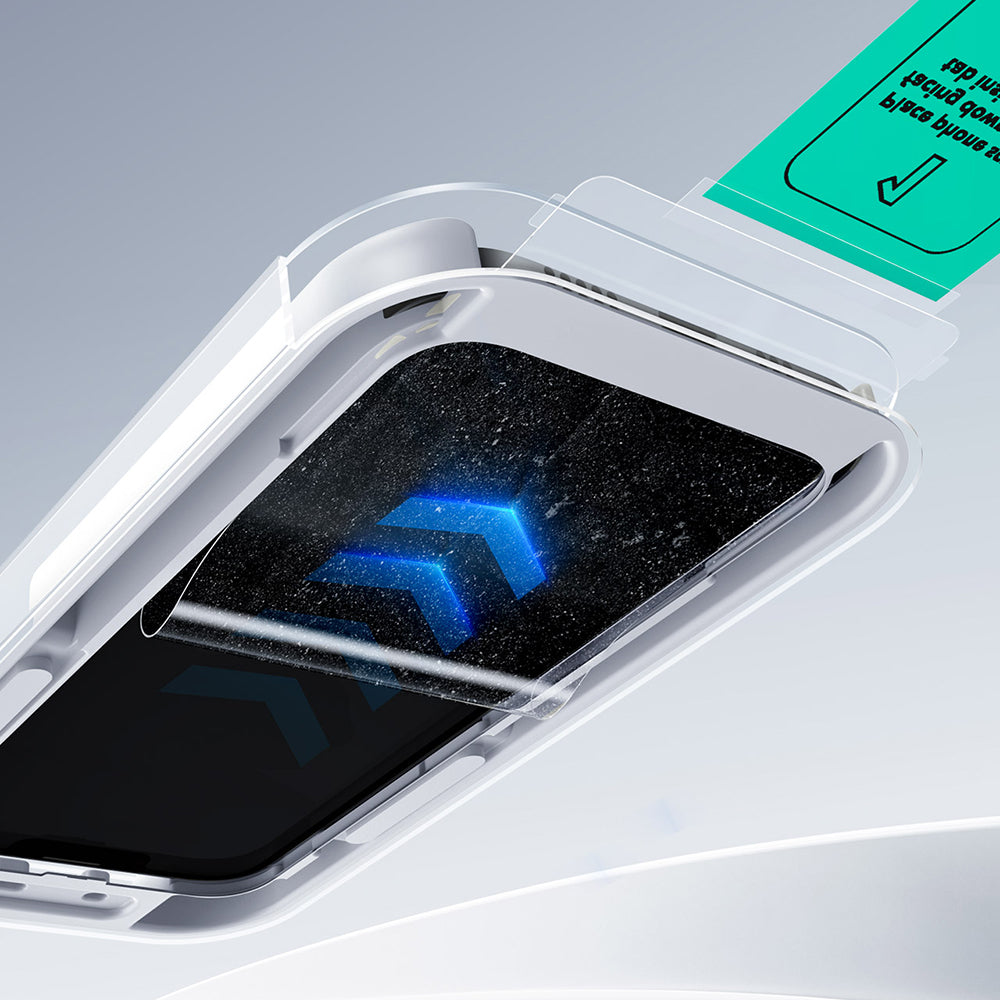 Skärmskydd ESR UltraFit för Apple iPhone 17 Air, Härdat Glas, Full Lim, Set med 2 stycken, Svart