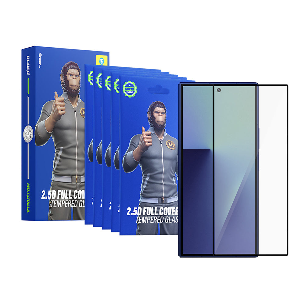 Blueo HD Skärmskydd för Samsung Galaxy Z Fold8 Ultra F976, Härdat Glas, Fullt Lim, 2.5D, Set med 5 stycken, Svart