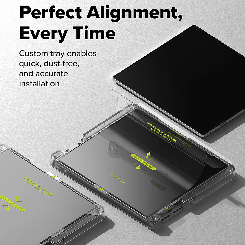 Skyddsplast för inre skärm Ringke Dual Easy Pro för Samsung Galaxy Z Fold7 F966, plast, set om 2 stycken