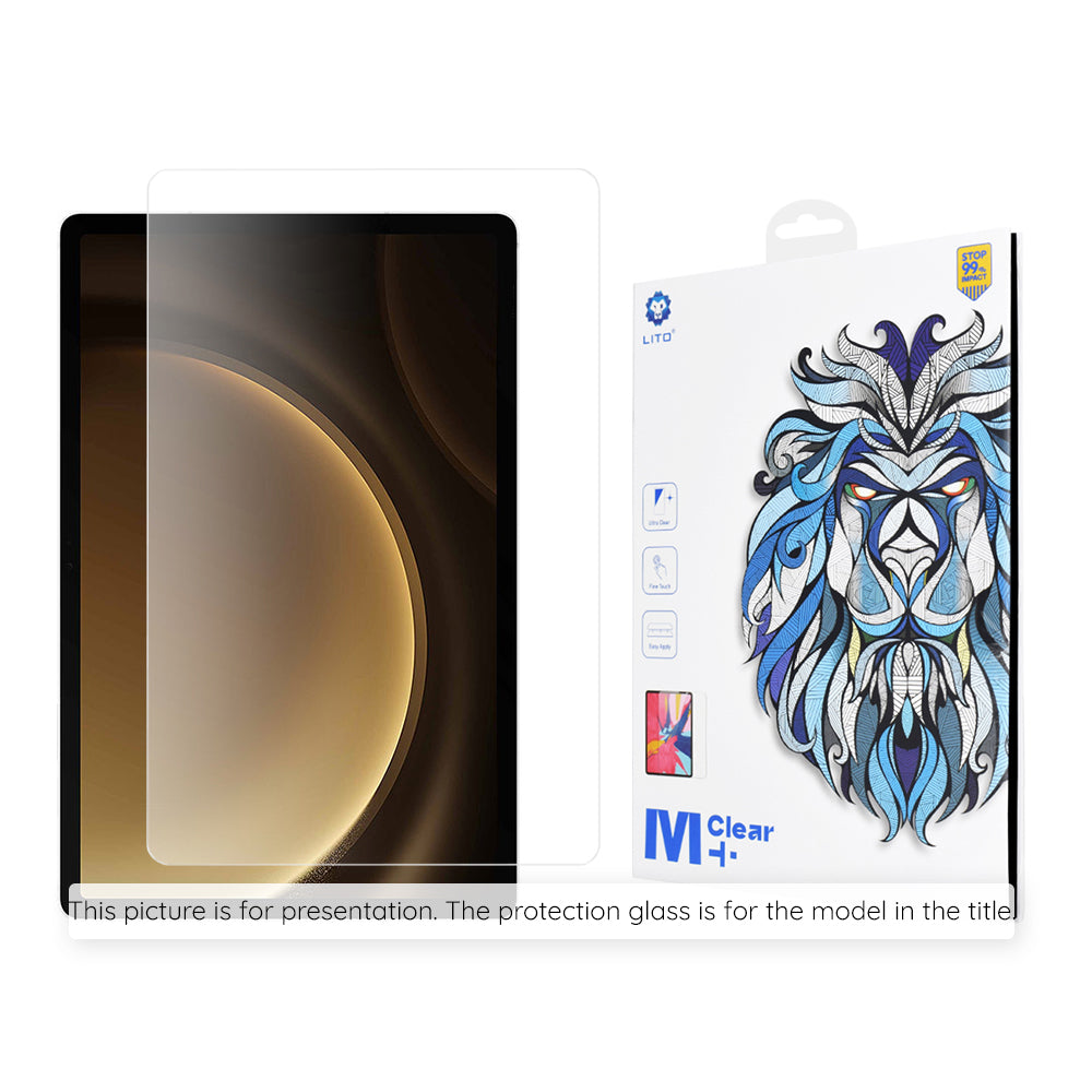 Skärmskydd Lito Classic för Samsung Galaxy Tab S10 Ultra / Tab S9 Ultra, Härdat Glas, Fulllim, 2.5D