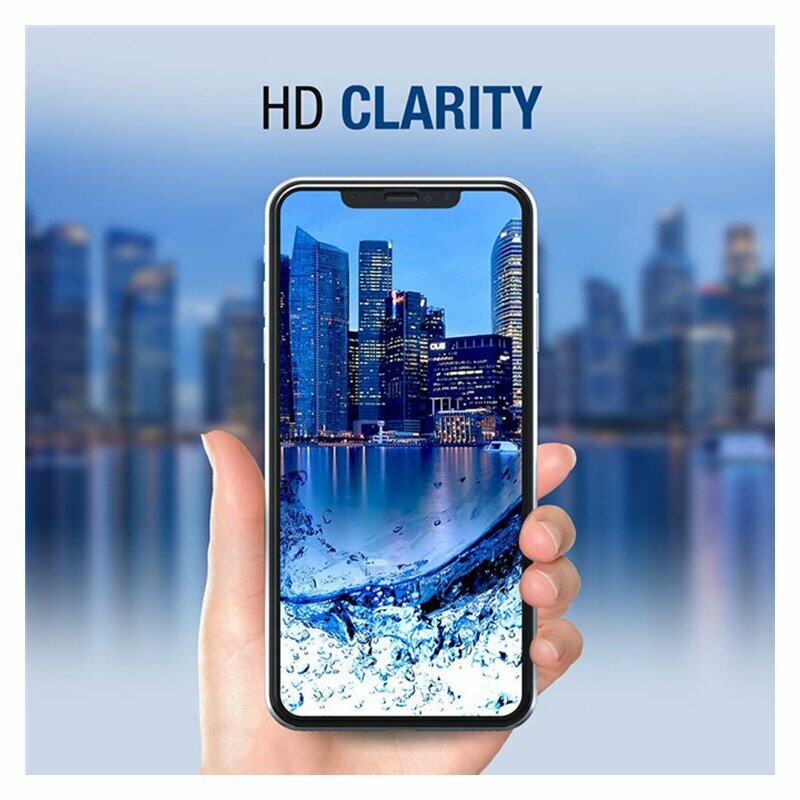 Lito HD Pro Clear Screen Protector for Samsung Galaxy A05s A057, Tempered Glass, Full Glue, Black
