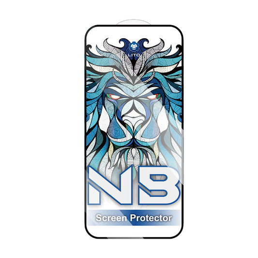 Skärmskydd Lito NB för Apple iPhone 17 Pro, Härdat Glas, Full Glue, Svart