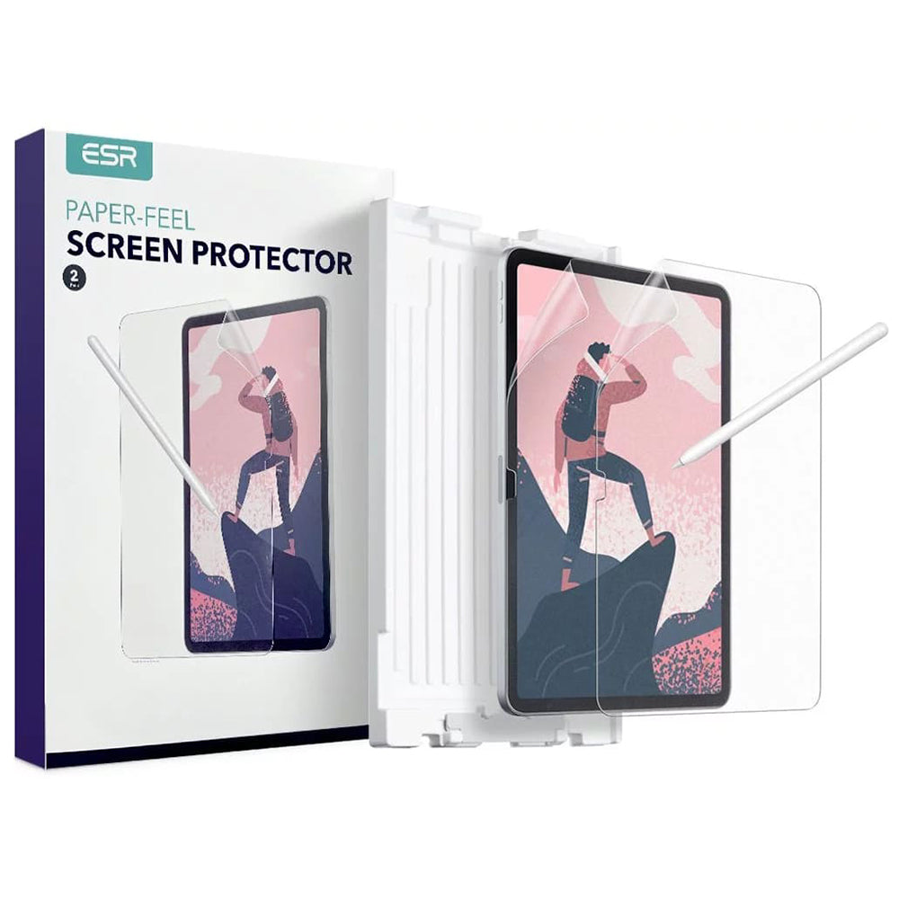 Skyddsfilm Matte ESR Paper Feel för Apple iPad (2025) / (2022), Plast, Set med 2 stycken