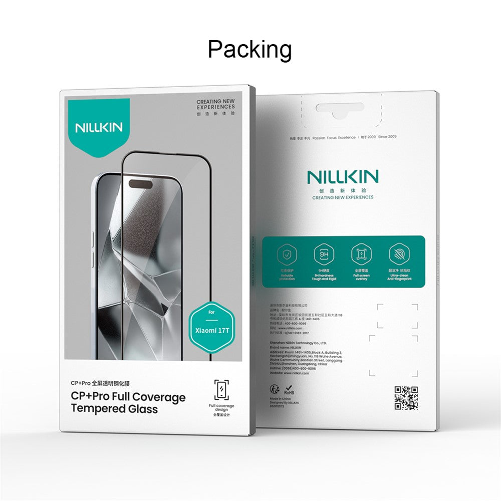 Nillkin CP+ Pro skärmskydd för Samsung Galaxy A56 A566 / A36 A366, härdat glas, full lim, svart