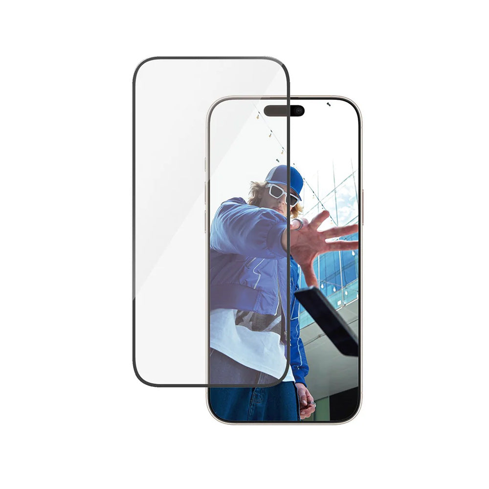 Skyddsfilm PanzerGlass Ultra-Wide Fit för Apple iPhone 16 Pro Max, Härdat Glas, Full Lim, Svart