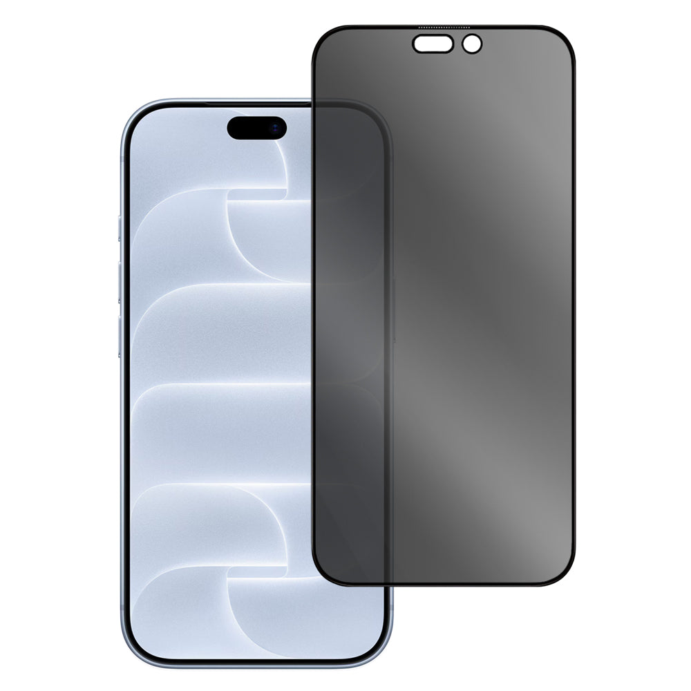 Blueo Anti-Peep integritetsskydd för skärm till Apple iPhone 18 Pro, härdat glas, helhäftande, 5-pack