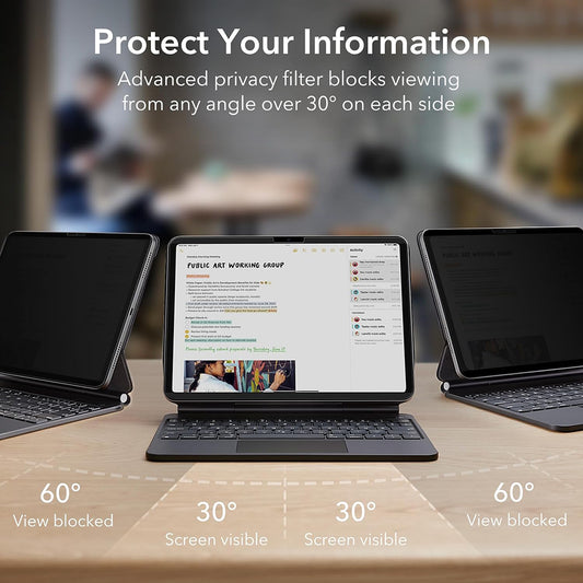 Skyddsfilm Ecran Privacy ESR Magnetic för Apple iPad Pro 11 (2024), Plast