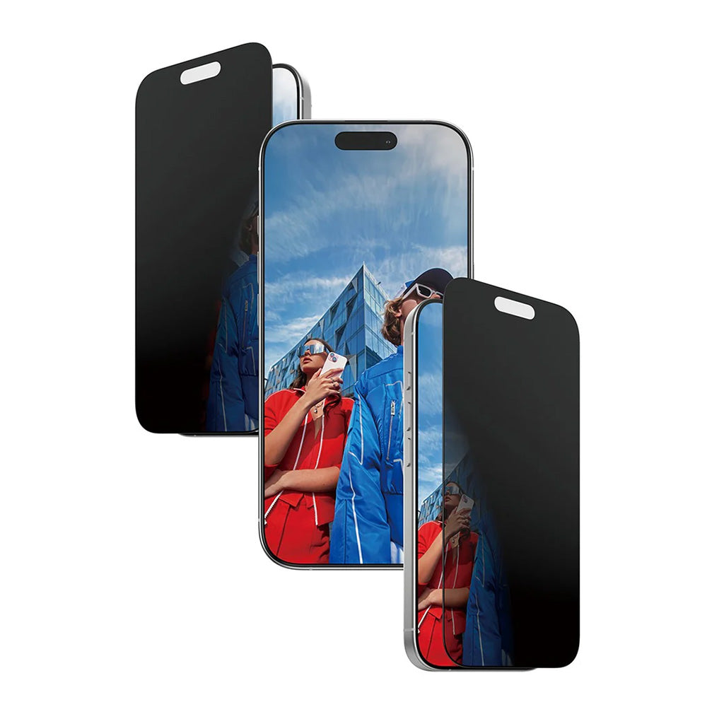 Skyddsfilm för skärm Privacy PanzerGlass Ultra-Wide Fit 2-Way EasyAligner för Apple iPhone 17 / 16 Pro, Härdat Glas, Full Lim