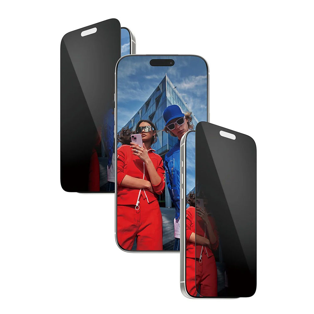 Skyddsfilm Privacy PanzerGlass Ultra-Wide Fit 2-Way EasyAligner för Apple iPhone 17 Pro Max, Härdat Glas, Full Lim
