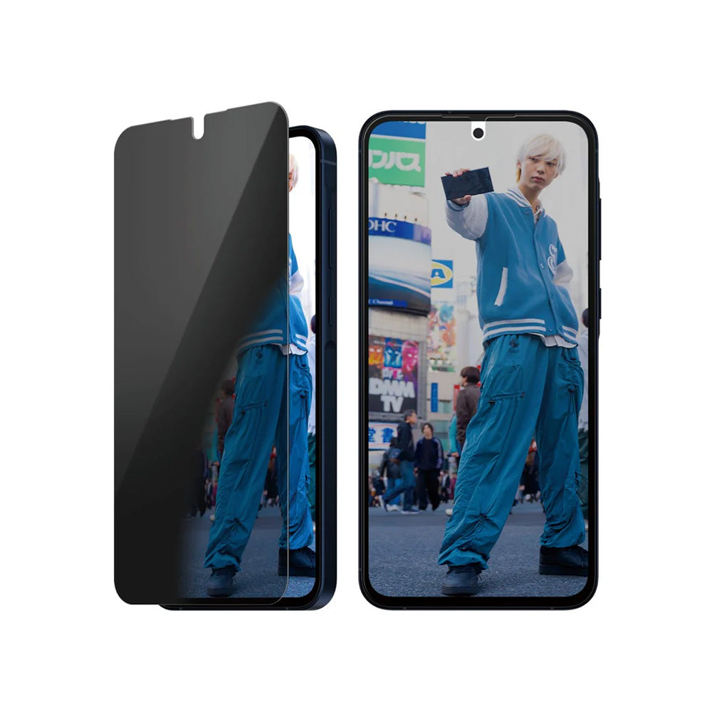 Skyddsfilm Privacy PanzerGlass Ultra-Wide Fit för Samsung Galaxy A56 A566, Härdat Glas, Full Lim