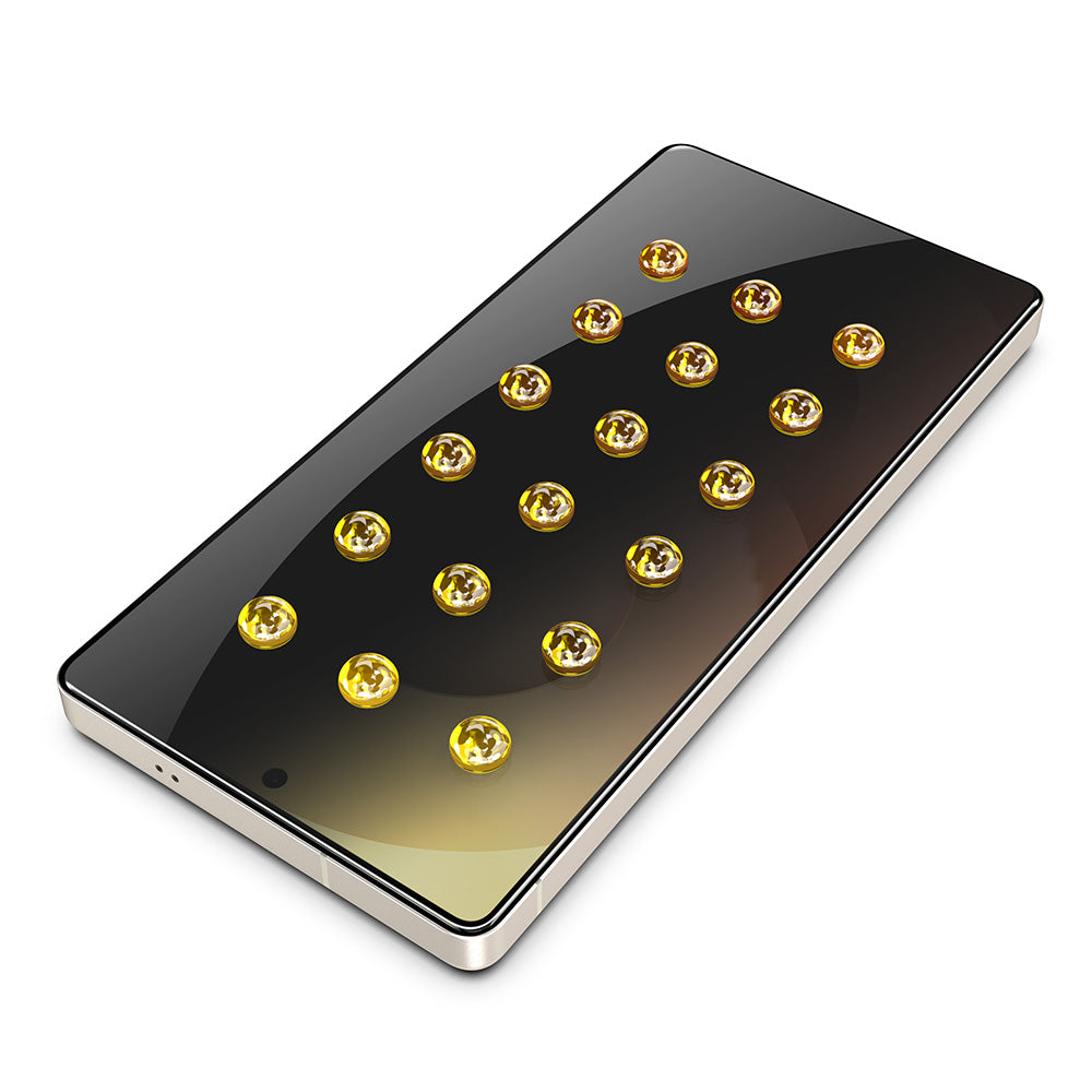 Skärmskydd Privacy Techsuit TitanGlass CrystalHD för Samsung Galaxy S26 Plus S947, Härdat Glas, Full Lim, Set med 2 stycken