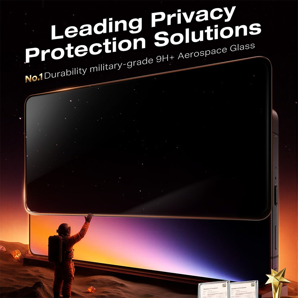 Skärmskydd Privacy Torras GlassGo Install Master för Samsung Galaxy S26 Ultra S948, Härdat Glas, Full Lim