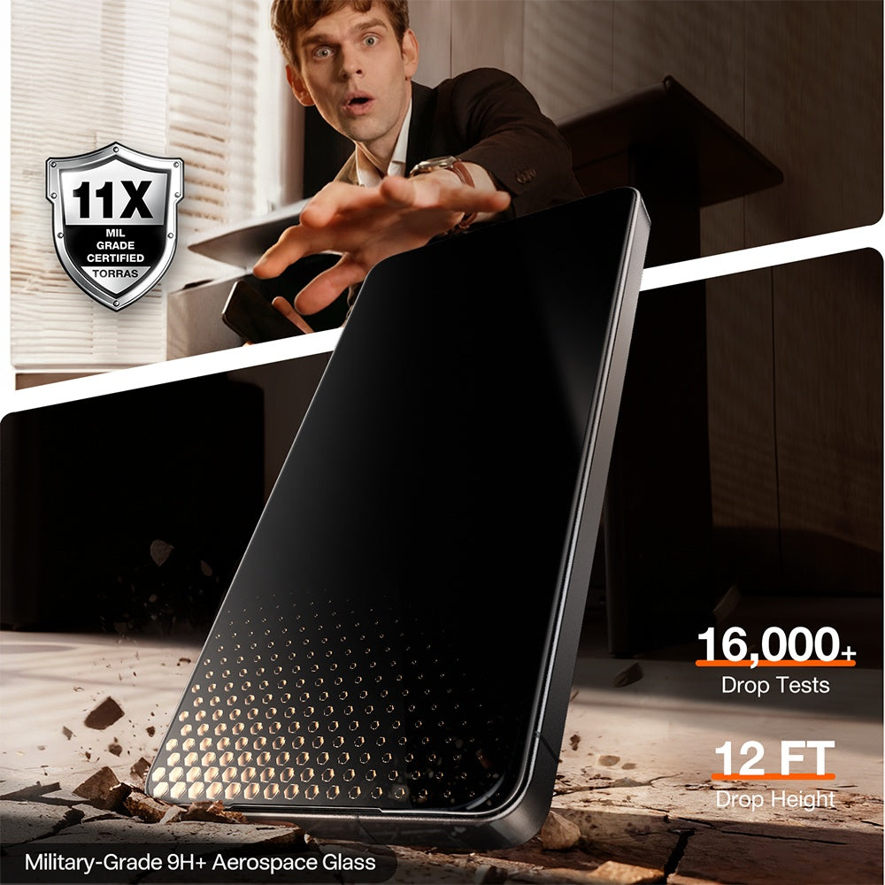 Skärmskydd Privacy Torras GlassGo Install Master för Samsung Galaxy S26 Ultra S948, Härdat Glas, Full Lim