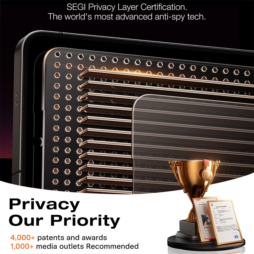 Skärmskydd Privacy Torras GlassGo Install Master för Samsung Galaxy S26 Ultra S948, Härdat Glas, Full Lim