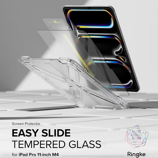 Ringke Easy Slide skärmskydd för Apple iPad Pro 11 (2024), härdat glas, full limning