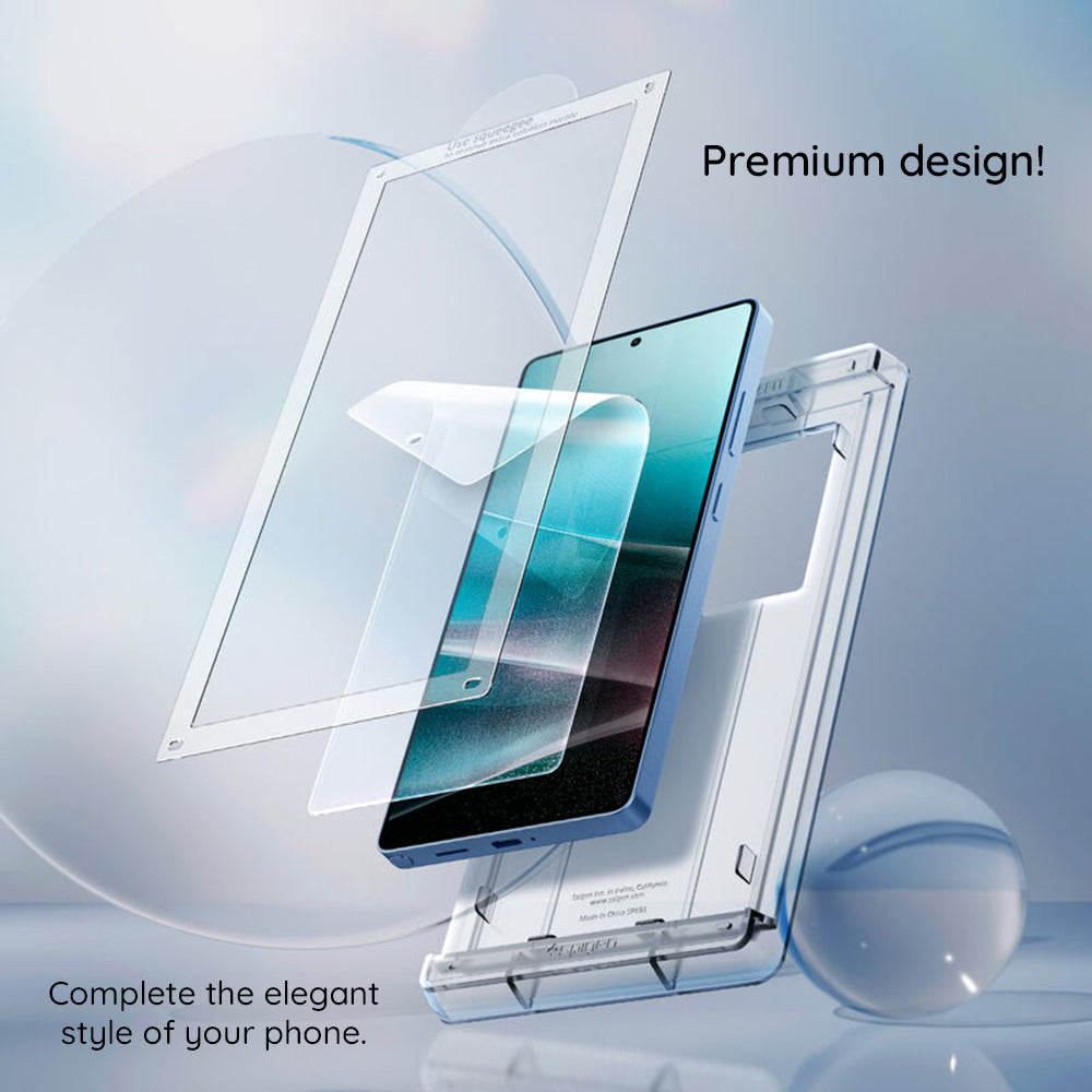 Spigen Elite Shield EZ FIT HD Screen Protector for Samsung Galaxy S25+ S936, Plastic AFL09087