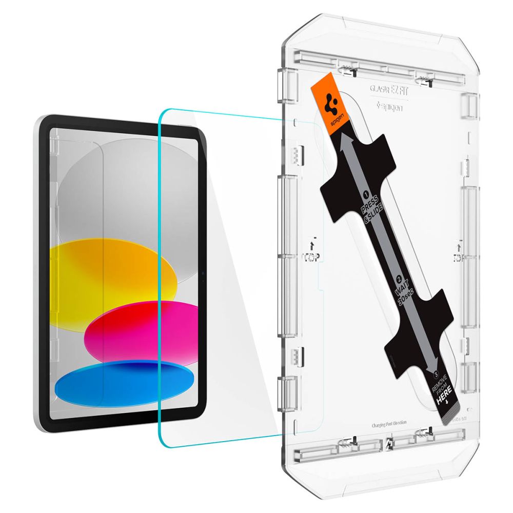 Skärmskydd Spigen GlastR EZ FIT för Apple iPad (2025) / (2022), Härdat glas, Full Glue AGL05554