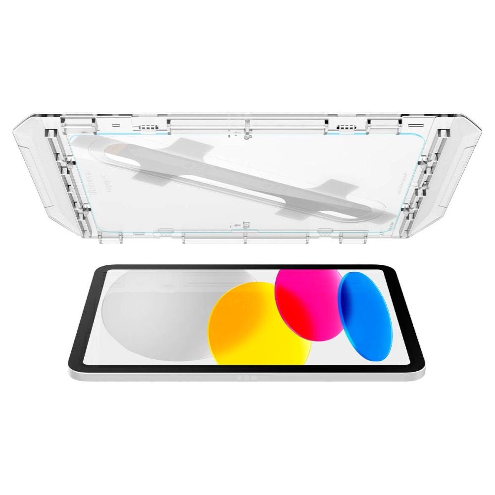 Skärmskydd Spigen GlastR EZ FIT för Apple iPad (2025) / (2022), Härdat glas, Full Glue AGL05554