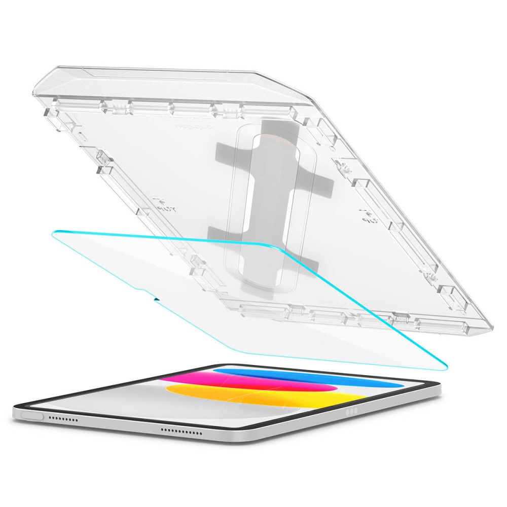 Skärmskydd Spigen GlastR EZ FIT för Apple iPad (2025) / (2022), Härdat glas, Full Glue AGL05554