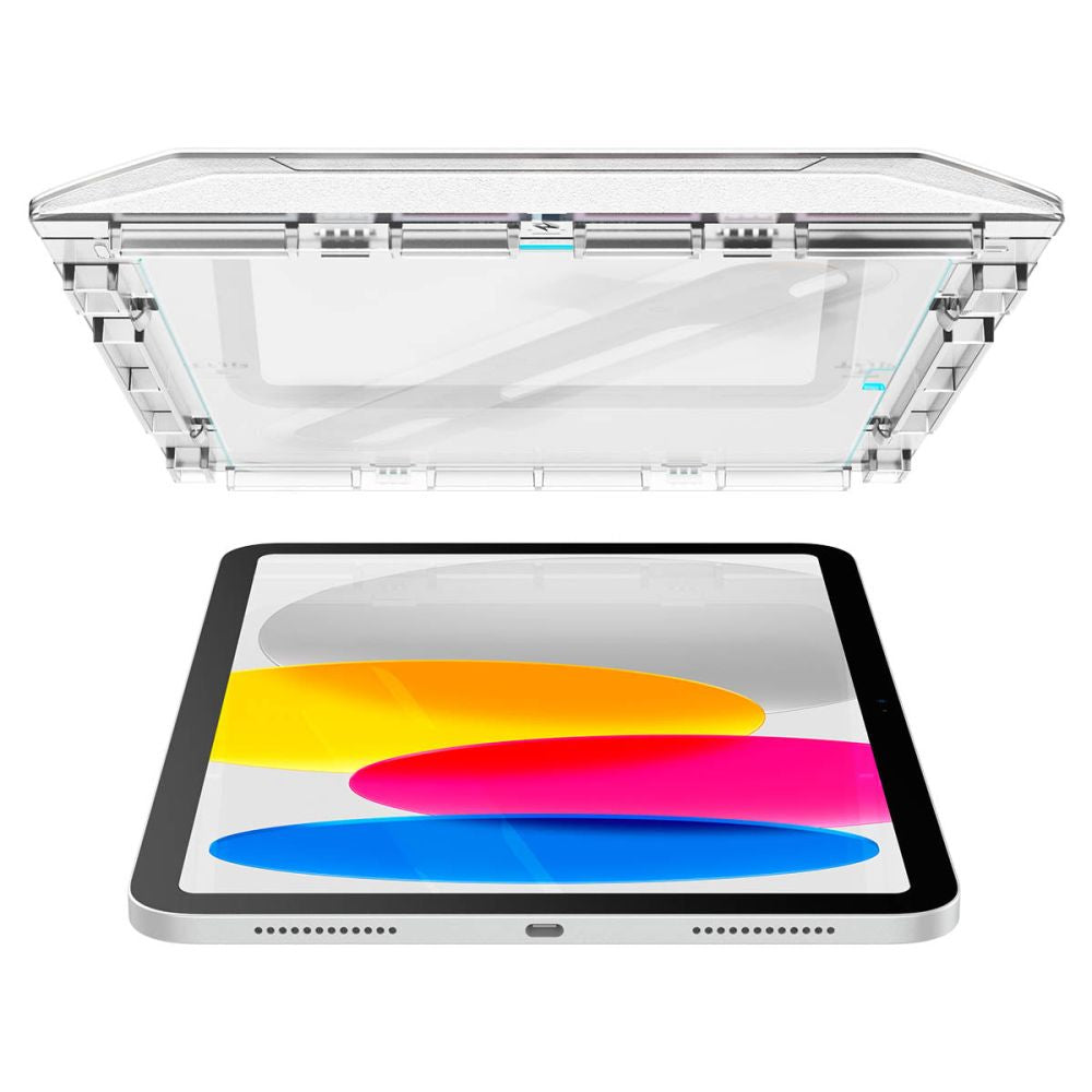 Skärmskydd Spigen GlastR EZ FIT för Apple iPad (2025) / (2022), Härdat glas, Full Glue AGL05554