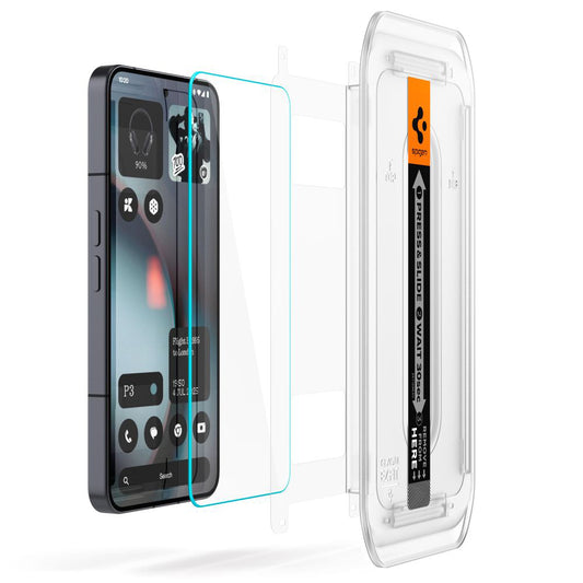 Skärmskydd Spigen GlastR EZ FIT för Nothing Phone (3), Härdat Glas, Full Lim, Set med 2 stycken AGL10165