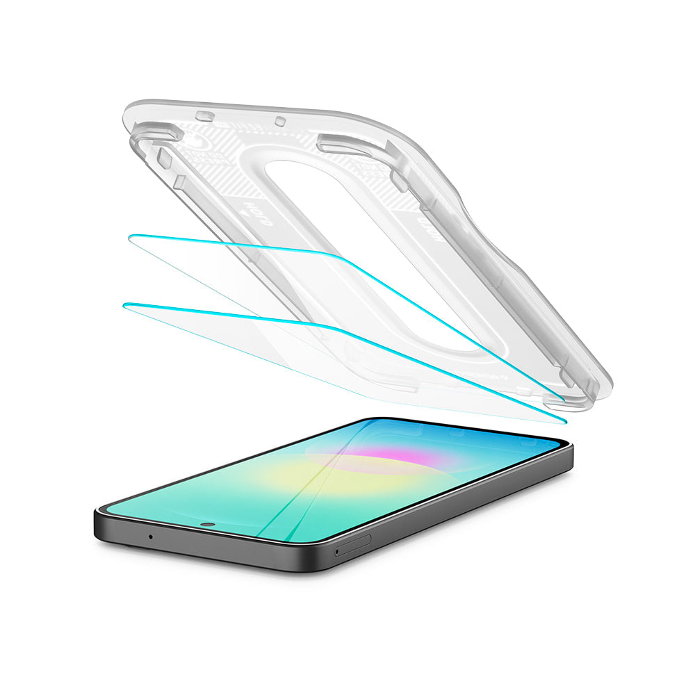 Skärmskydd Spigen GlastR EZ FIT Pro för Samsung Galaxy A27 5G, Härdat Glas, Fullt Lim, Set med 2 stycken AGL11809
