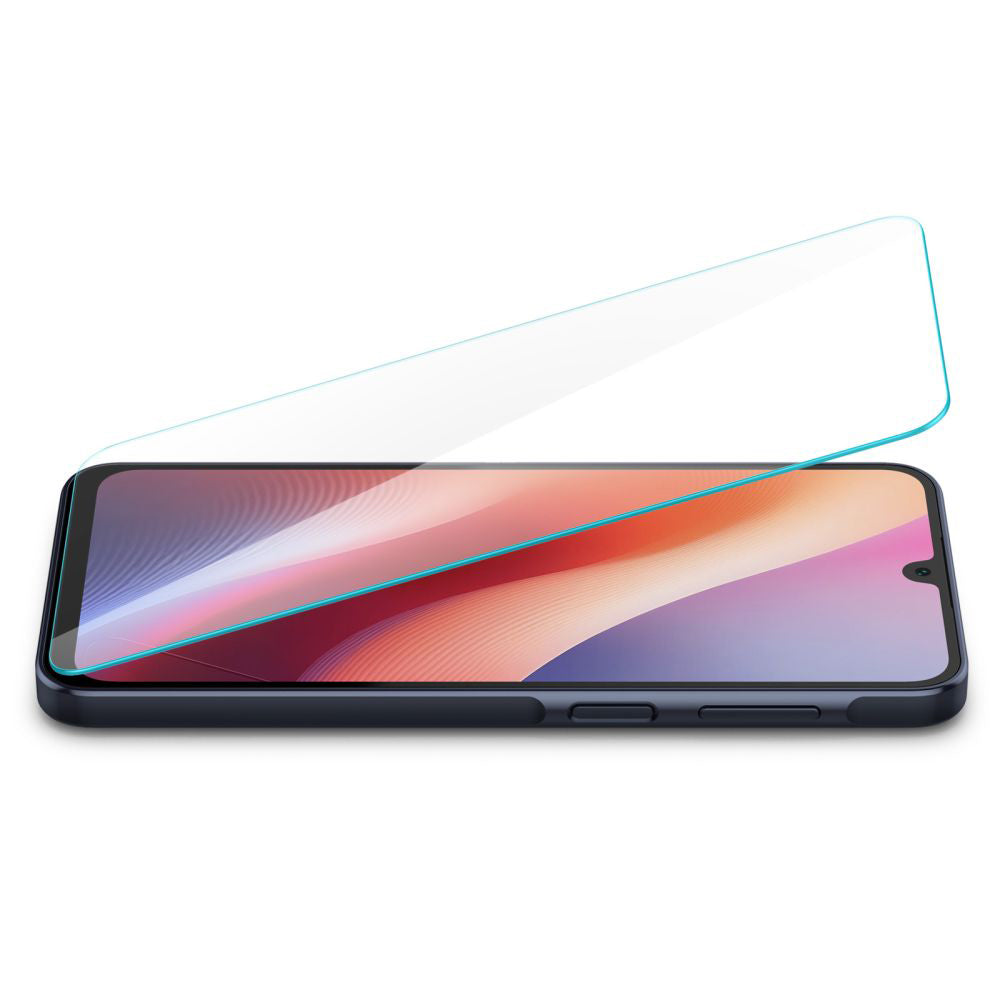 Skärmskydd Spigen GlastR Slim för Samsung Galaxy A26 A266 / A16 5G A166 / A16 4G A165, Härdat Glas, Full Lim, Set med 2 stycken