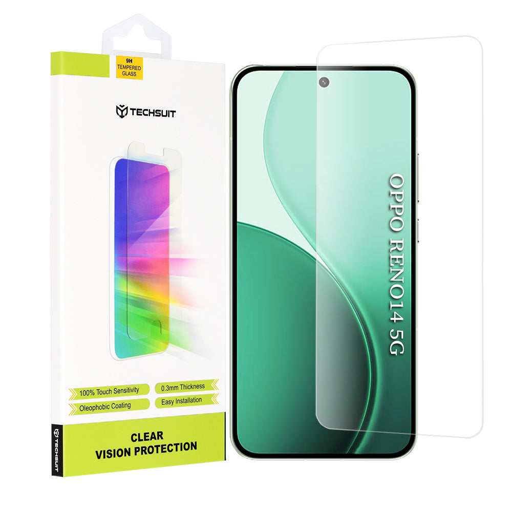 Skyddsfilm Techsuit Clear Vision för Oppo Reno14, Härdat Glas