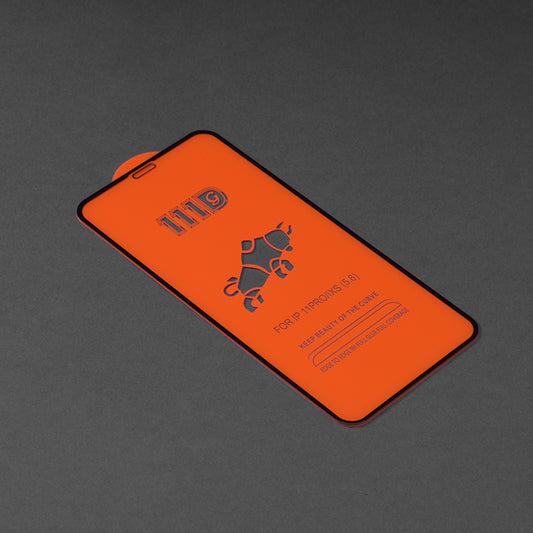 Techsuit skärmskydd för Apple iPhone 11 Pro / XS / X, härdat glas, full limning, 111D, svart