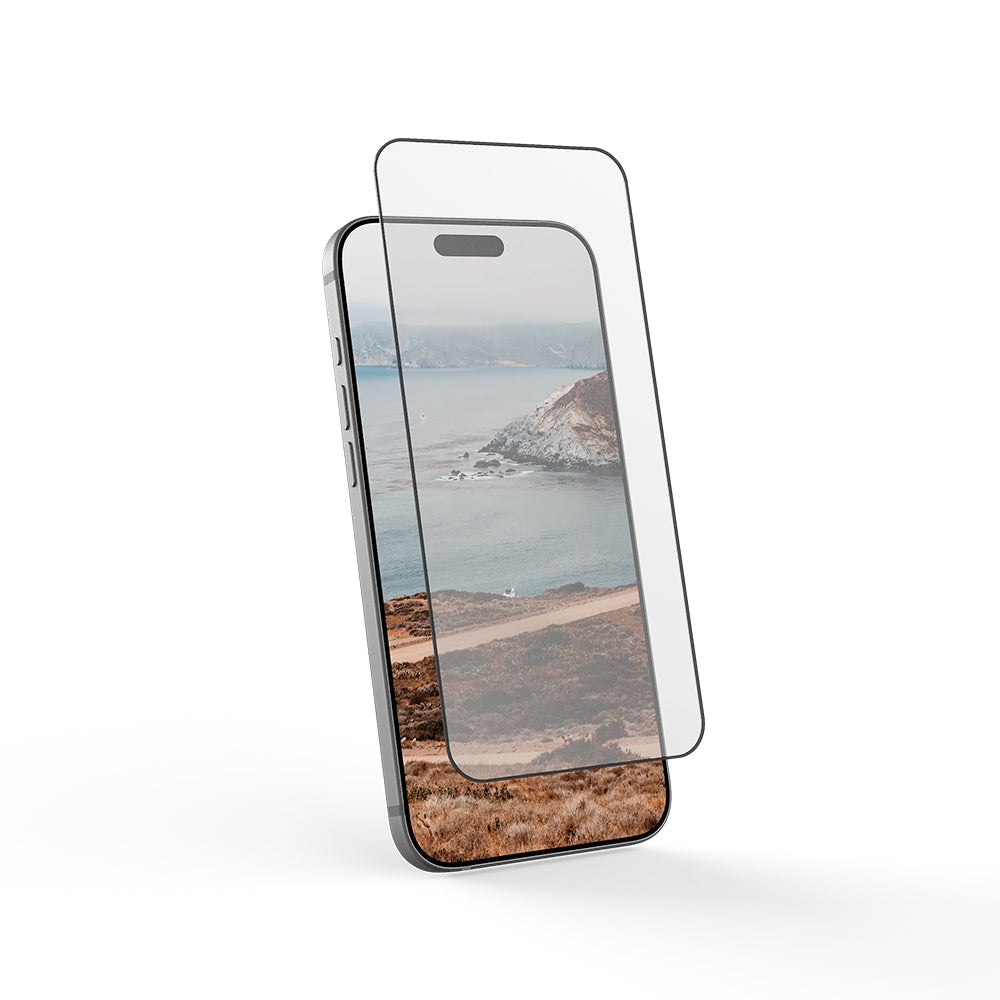 Skärmskydd Urban Armor Gear Shield för Apple iPhone 17 Pro, Härdat Glas, Full Lim, Svart