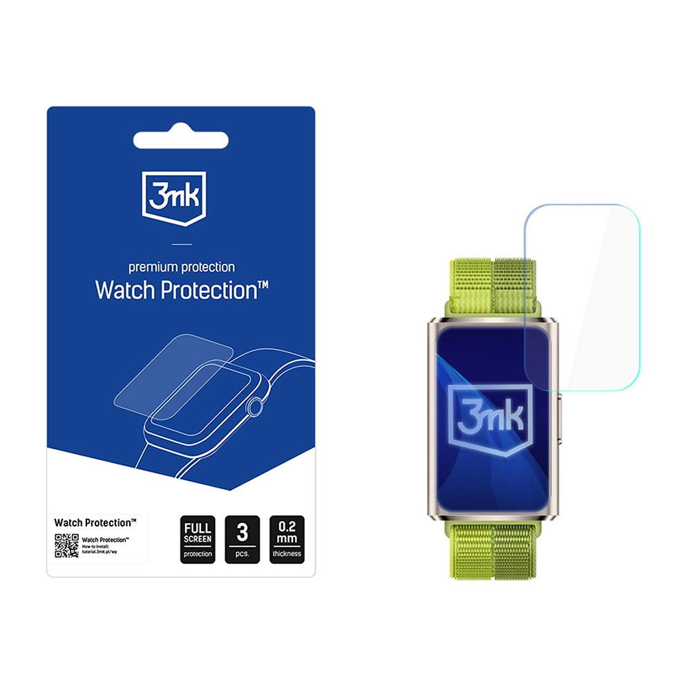 Skyddsfilm 3MK Arc för Huawei Band 11 Pro, Set med 3 stycken, Plast