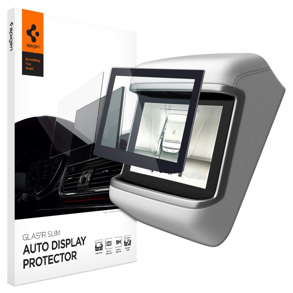 Spigen GlastR Slim Anti-Glare Skyddsfilm för Real Touchscreen Tesla X / S (2022 - 2021), Härdat Glas, Svart