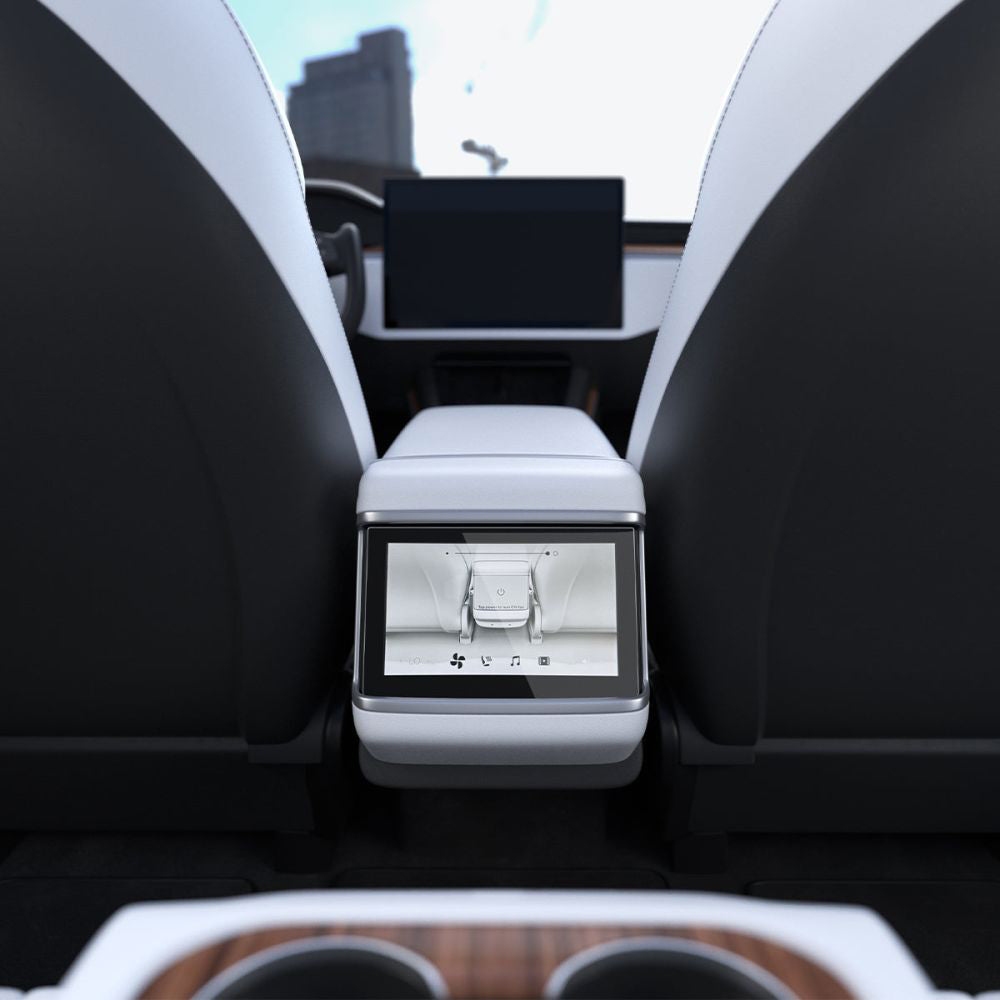 Spigen GlastR Slim Anti-Glare Skyddsfilm för Real Touchscreen Tesla X / S (2022 - 2021), Härdat Glas, Svart