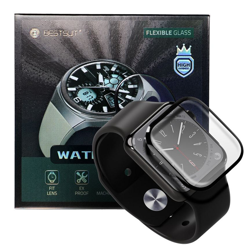 Bestsuit Skyddsfilm för Huawei Watch 4 Pro, flexibelt glas, svart